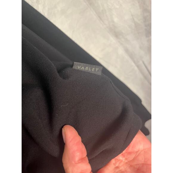 Varley Black Funnel Neck Sweatshirt Women’s Small – Drawstring Hem Luxe Pullover - Picture 5 of 8